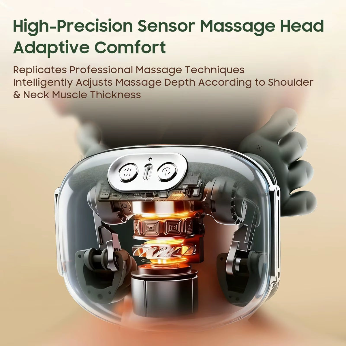 Bionic Finger Neck Shoulder Massager Wireless Neck Cervical Trapezius Kneading Massage Shawl Brushless Motor Neck Massager